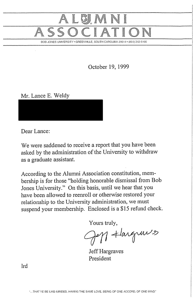 Sample cover letter alumni relations