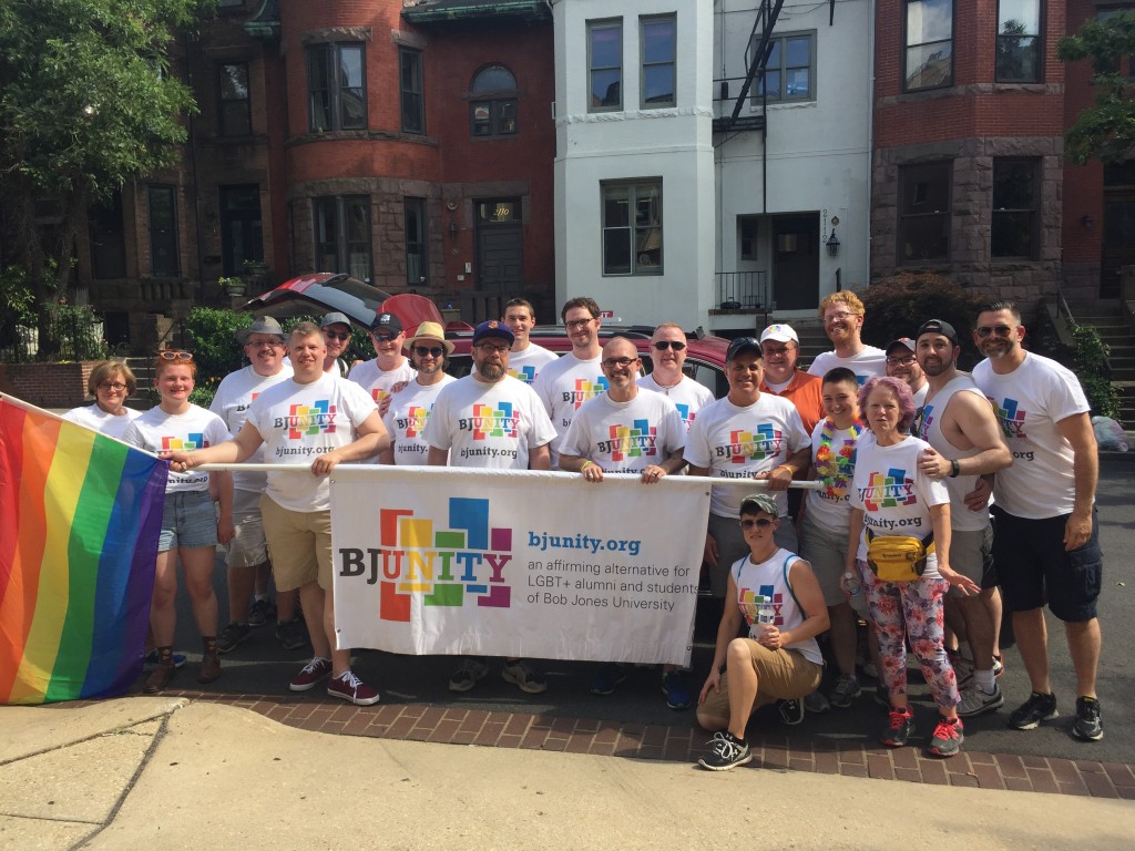 BJUnity prepares to march in Washington, D.C.'s 2016 Capital Pride